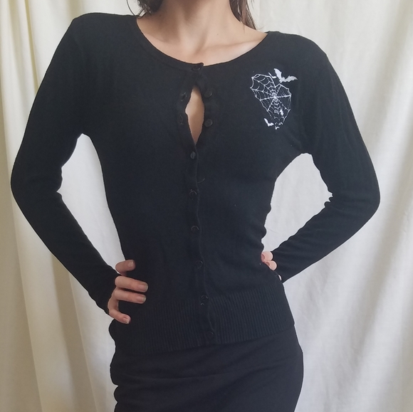 Double Trouble Spiderweb Cardigan Size S - Picture 5 of 13